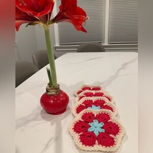 Crochet coasters